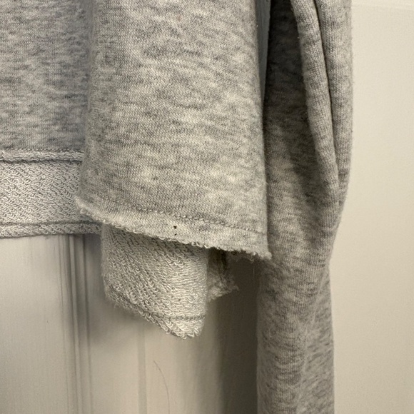 aerie Gray Cropped Crewneck Sweatshirt, Size XS - Picture 4 of 9